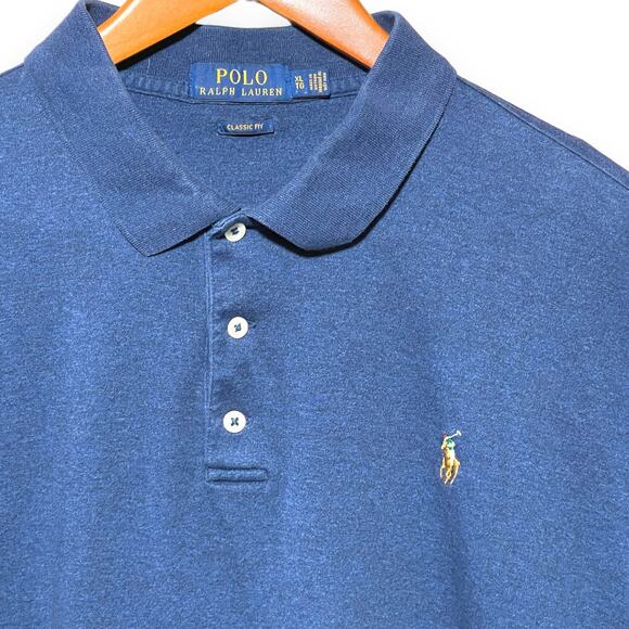 POLO Ralph Lauren Blue Label Classic Fit Navy Heather XL - Picture 3 of 5